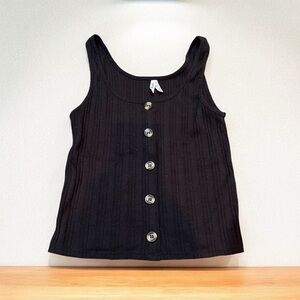 Juniors Buttoned Tank Top (M)